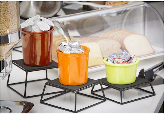 Set 4 Στάντ Riser Τετράγωνα Anti-slip Πλάκα 15cm Βάση 17.5cm Ύψος 5 7 10 15cm Tablecraft