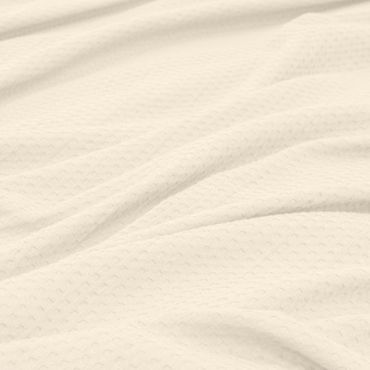 Lino Home Κουβέρτα Πικέ Μονή 170x240εκ. Εκρού