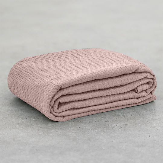 Lino Home Cocoon Одеяло Пике Свръхдвоен 220x240см Розово