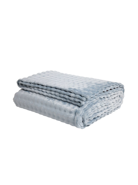 Das Home 1371 Pătură Polar Fleece Superdublă 220x240 cm Albastru Deschis