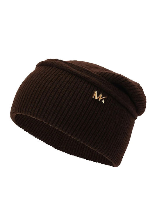 Beanie Unisex Beanie Gestrickt in Braun Farbe