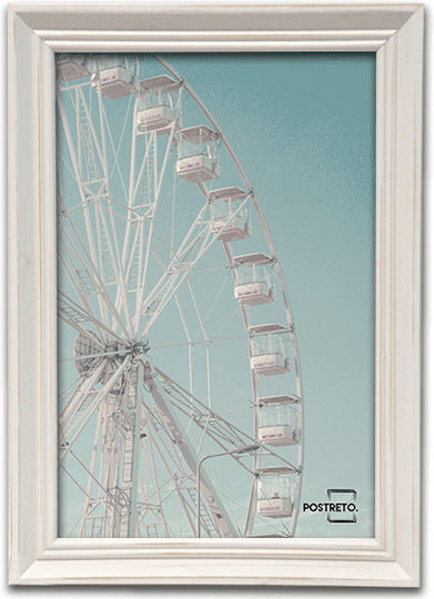 Rama Foto Cu Cadru Alb Din Lemn 20x30