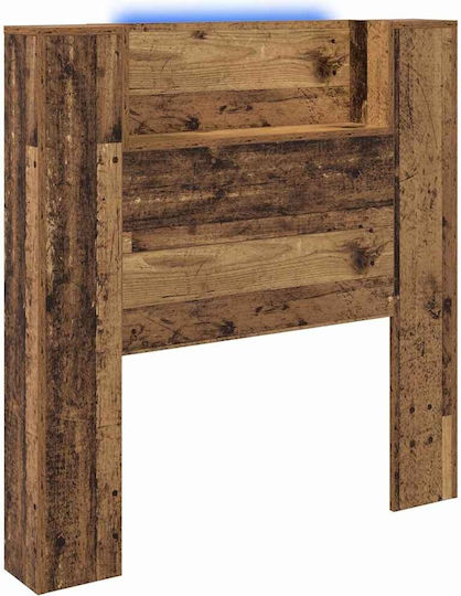 vidaXL Wooden Bed Headboard Old Wood 120x103.5cm