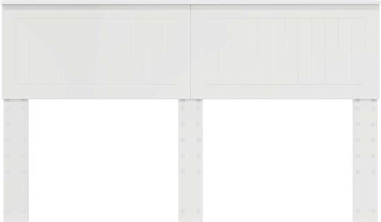 vidaXL Wooden Bed Headboard White 150x100cm