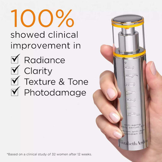 Elizabeth Arden Prevage Anti-Aging Daily 2.0 Anti-Aging Serum Gesicht mit Vitamin C & Vitamin E für Entgiftung & Straffung 30ml