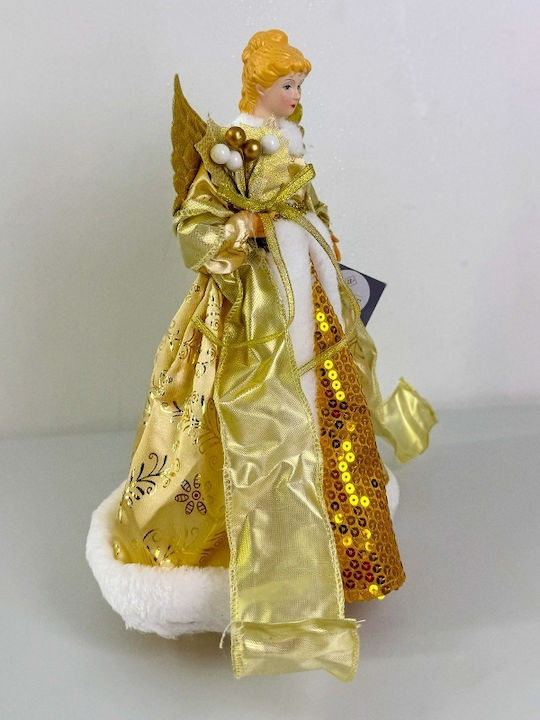Christmas Decoration Snow Queen Tree Topper Gold 30cm