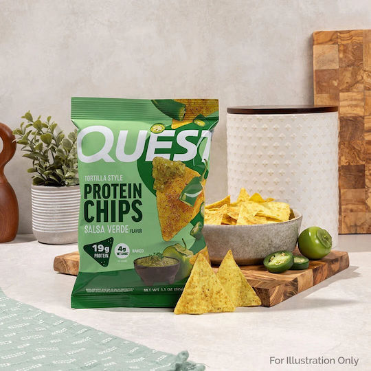 Keto Τσιπς Τορτίγιας Πρωτεϊνικά Γεύση Salsa Verde Quest Nutrition 32g