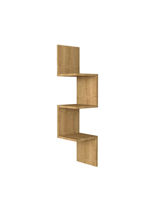Shelf Wall Zikzak Sapphire Oak 25x25x105.4cm