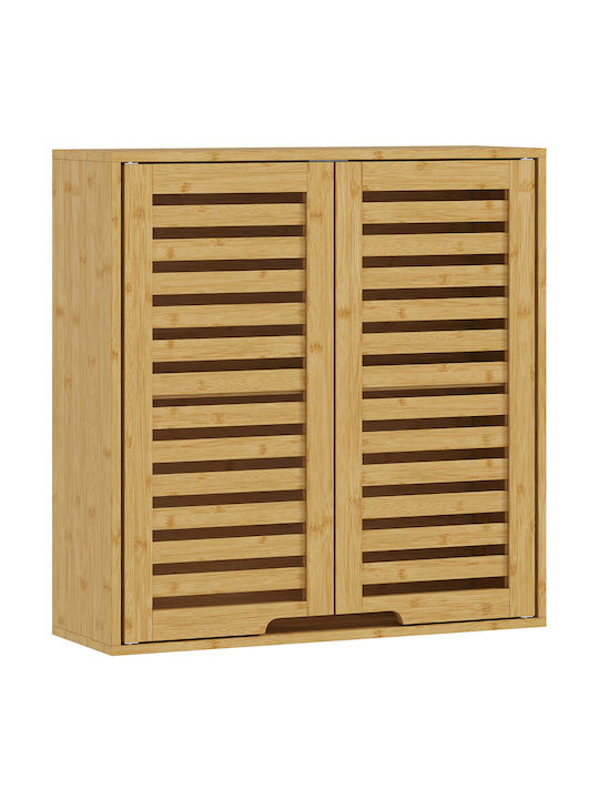 HomCom Oglindă de Baie cu Raft & Dulap 60x20cm