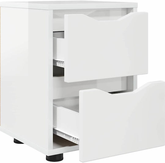 Wooden Bedside Table Width Length Height Dimensions of Each Shelf 27 x 23.5 x 17.5 cm Width Length Height With Drawer Durable Adjustable Height Ample Storage Space Drawers Stable Construction Easy Maintenance Assembly Required Yes 30.5 x 30 x 43 cm