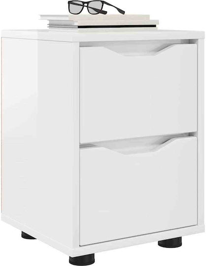 Wooden Bedside Table Width Length Height Dimensions of Each Shelf 27 x 23.5 x 17.5 cm Width Length Height With Drawer Durable Adjustable Height Ample Storage Space Drawers Stable Construction Easy Maintenance Assembly Required Yes 30.5 x 30 x 43 cm