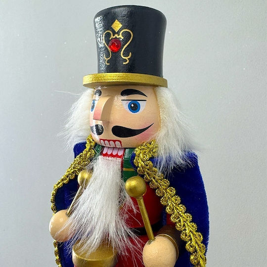 Velve Weihnachts-Nussknacker Blau aus Hölzernes