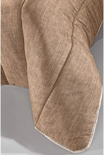 Guy Laroche Παπλωματοθήκη Βαμβακερή Υπέρδιπλη 225x245 Beverly Almond Suede