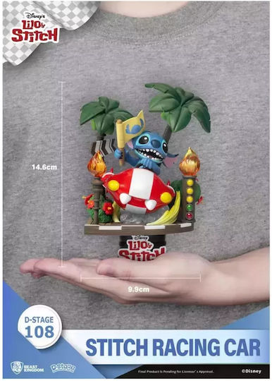 Beast Kingdom Lilo & Stitch: Stitch Racing Car Φιγούρα 16εκ.