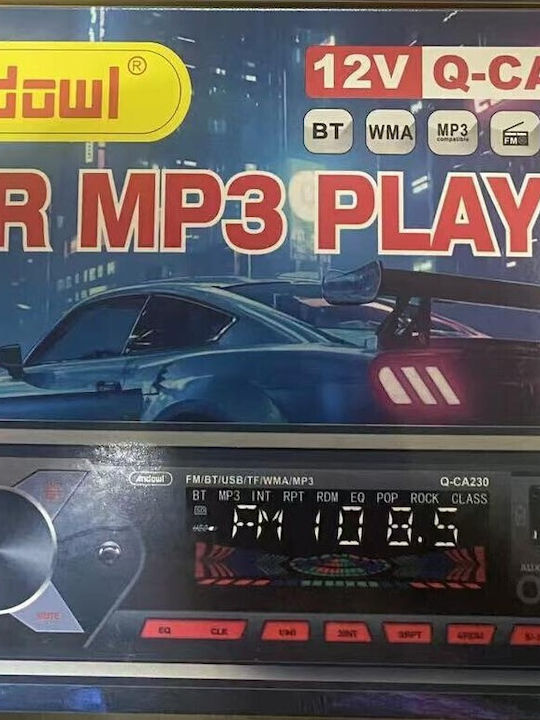 Andowl Sistem Audio Auto 1DIN (Bluetooth/USB/AUX)