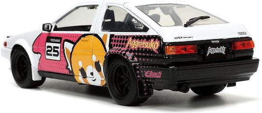 Aggretsuko Diecast Model 1/24 1986 Toyota Trueno Ae86