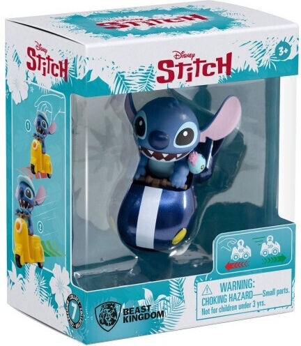 Figurină Colecționabilă Disney Lilo & Stitch Mașină Sport Albastră 10cm