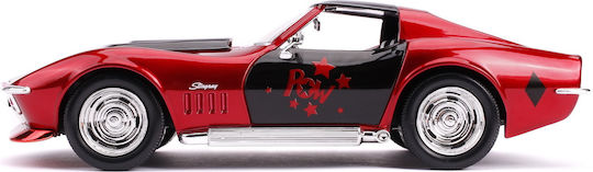 Jada Toys DC Comics Harley Quinn Harley Quinn 1969 Chevy Corvette Vehicle Replica Scale 1:24