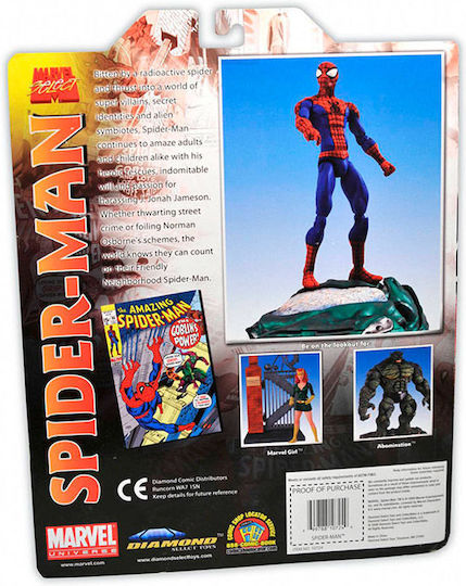 Diamond Select Toys Marvel: Spiderman Spider-Man Classic Select Φιγούρα Δράσης 18εκ.