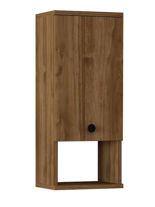 Megapap GP052-0239 2 Wall Mounted Wooden Bathroom Shelf 30x21.8x71cm