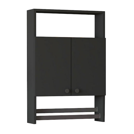 Megapap Ela Ντουλάπι Μπάνιου 60x15x87cm Γκρι