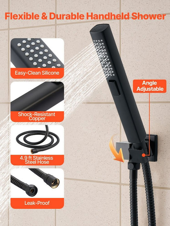 Vevor Coloană de duș fără Baterie Bronz