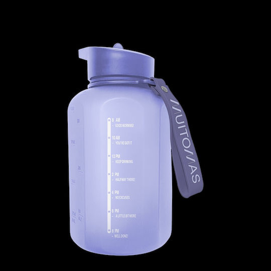 Muitomas Bottle Thermos Plastic 1.2lt VIOLET