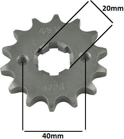 Small Sprocket 428 14 Teeth 20mm Inner Diameter