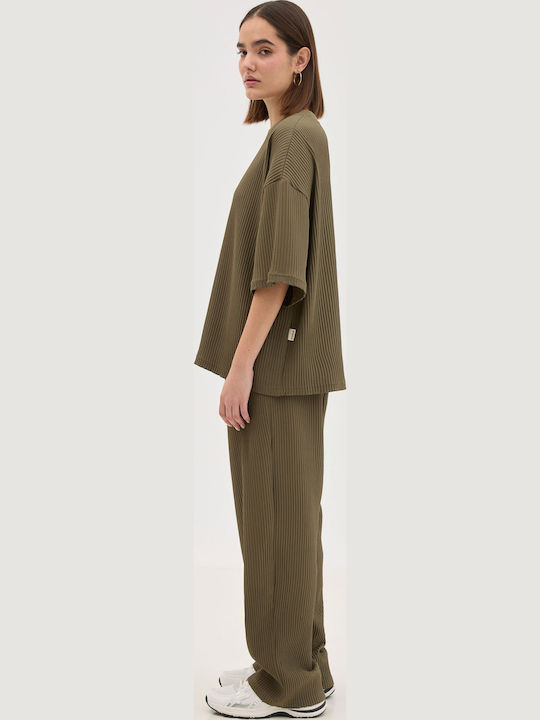 Men's Short Sleeve Khaki Blouse