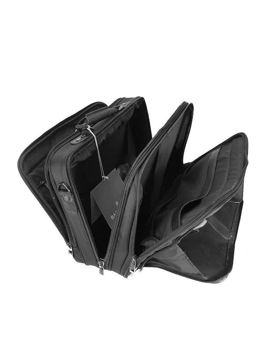 Bartuggi 008-304 Valiză De Călătorie De Cabină Dură Neagră Cu 2 Roți Înălțime 41 Cm