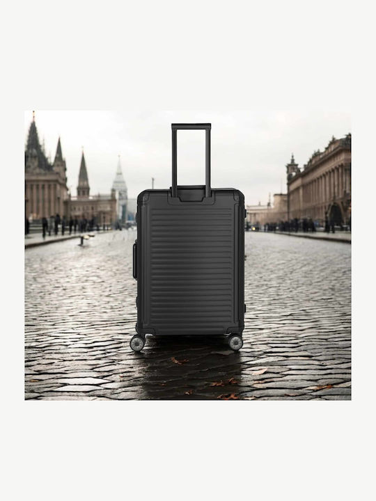 Travelite Next Μεσαία Βαλίτσα Ταξιδίου Σκληρή Μαύρη με 4 Ρόδες Ύψους 67εκ.
