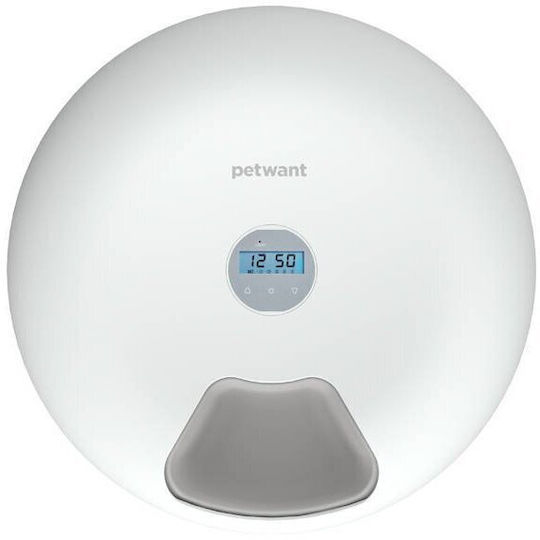 PetWant F6 Automatic Waterer / Feeder for Dog & Cat 180ml in White Color