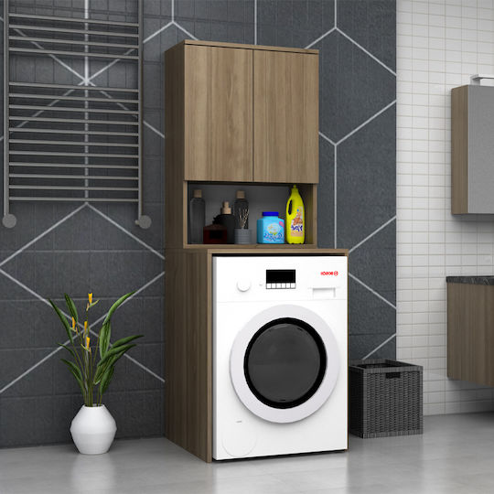 Megapap Cozen Cabinet de baie Mobilier pentru baie L65xA60xÎ178cm Nucă