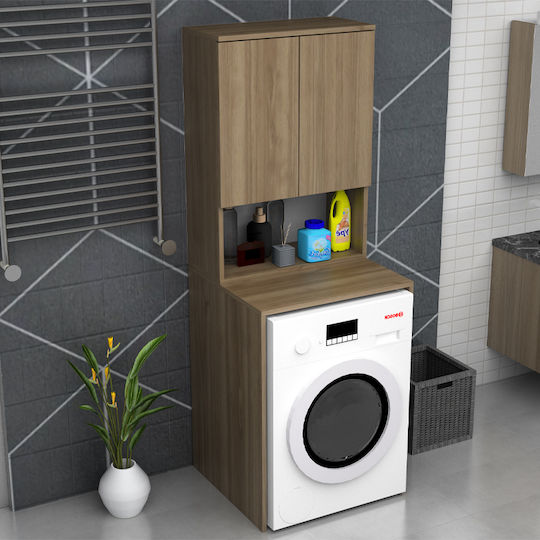 Megapap Cozen Cabinet de baie Mobilier pentru baie L65xA60xÎ178cm Nucă