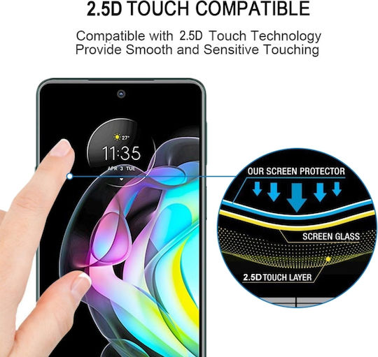 Full Glue Full Face Tempered Glass Black (Motorola Edge 20 Lite 5G)