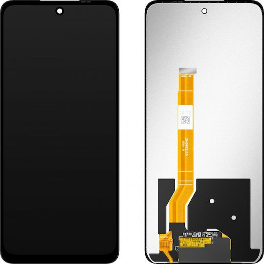 Madrid Papel Screen with Touch Mechanism and Frame for Oneplus Nord Ce 3 Lite (Black)