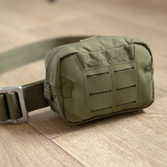 Pentagon Elpis Στρατιωτικό Τσαντάκι Ζώνης από Cordura Ranger Green 0.9lt