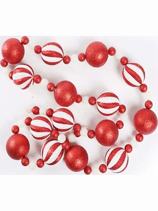 Atmosphera Коледна Светлинна Гирлянда Candy Червена 185x6см