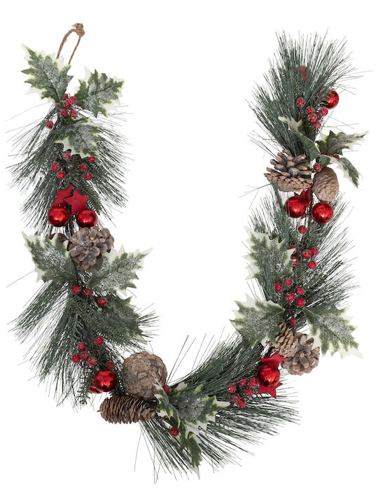 PanOikos Christmas Garland Green 7x12cm 1pc