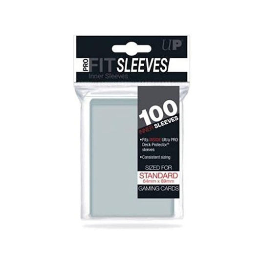 Ultra Pro Standard Pro-Fit Inner Sleeve Standard Size 100τμχ Clear