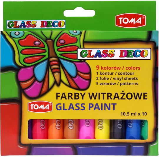 Toma Special Craft Paint Transparent for Glass 10.5ml