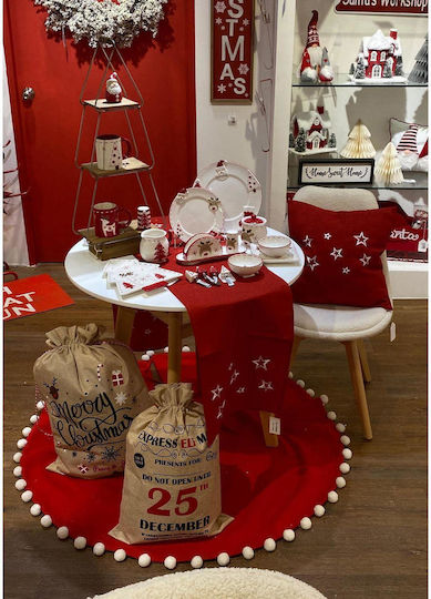Koopman Fabric Christmas Sack for Gift Multicolored 70cm.