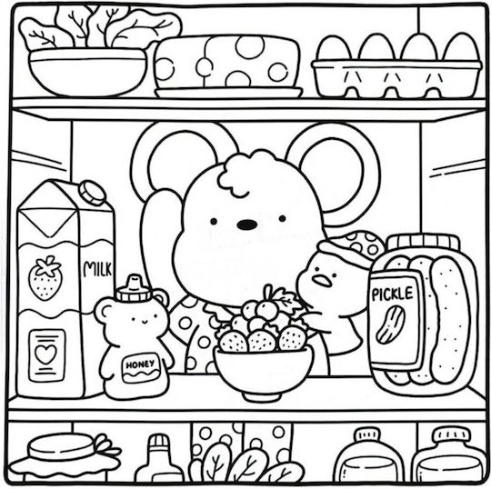 Colouring Book Friends 21x21cm