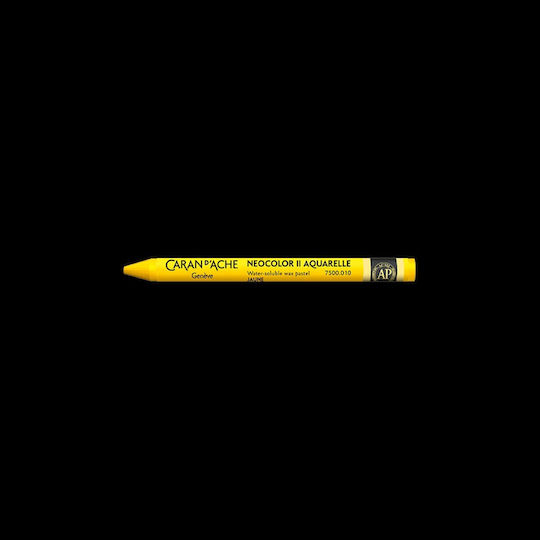 Caran D’ache Wax Crayons Watercolor Neocolor Ii Yellow 10 Pieces