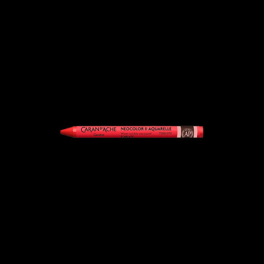 Caran D’ache Wax Crayons Watercolor Neocolor Ii Scarlet 10 Pieces