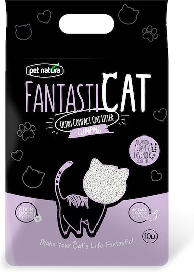 Pet Natura Fantasticat Бентонитен котешки пясък с аромат Лавандула 10лт