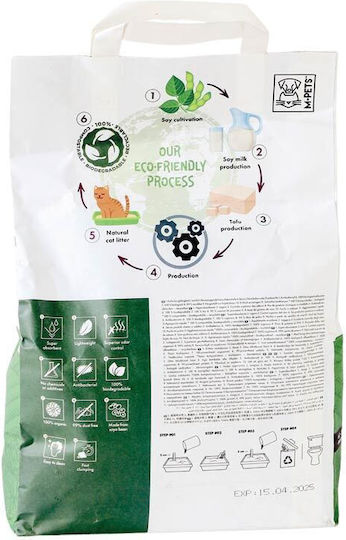 M-Pets Soya Organic Cat Litter Cat Litter with Scent Green Tea 2.5kg