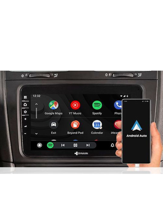 Dynavin Sistem Audio Auto VW | Skoda | Seat (Bluetooth/USB/WiFi/GPS/Apple-Carplay/Android-Auto) cu Ecran Tactil 8"