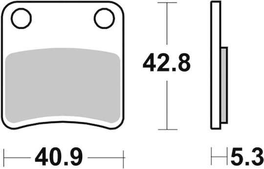 Brake Pads Set P324sc Fa257/2 Parking Organic Premier120492