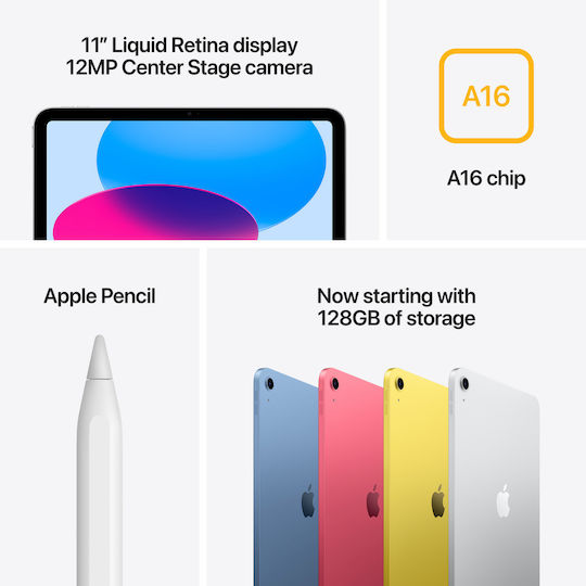 Apple iPad 2025 11Inches (4GB/128GB) Silver